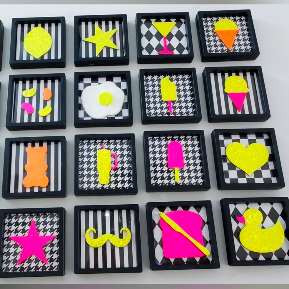 Colorful Geometric Sparkling POP Art Wall Custom Set 36
